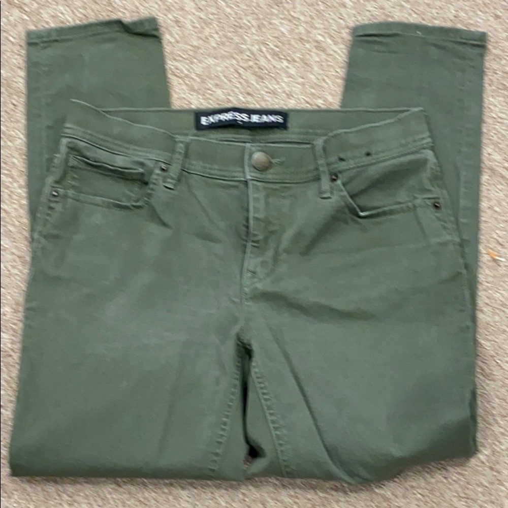 72-2)Express Mid Rise Cropped Legging Jeans Size 6